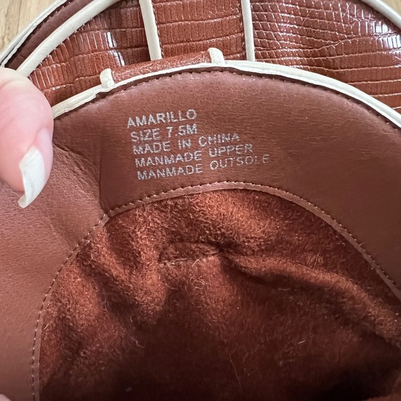 Coconuts By Matisse Womens Brown Amarillo Western Boots Cognac Snake 7.5 NEW - Picture 11 of 12